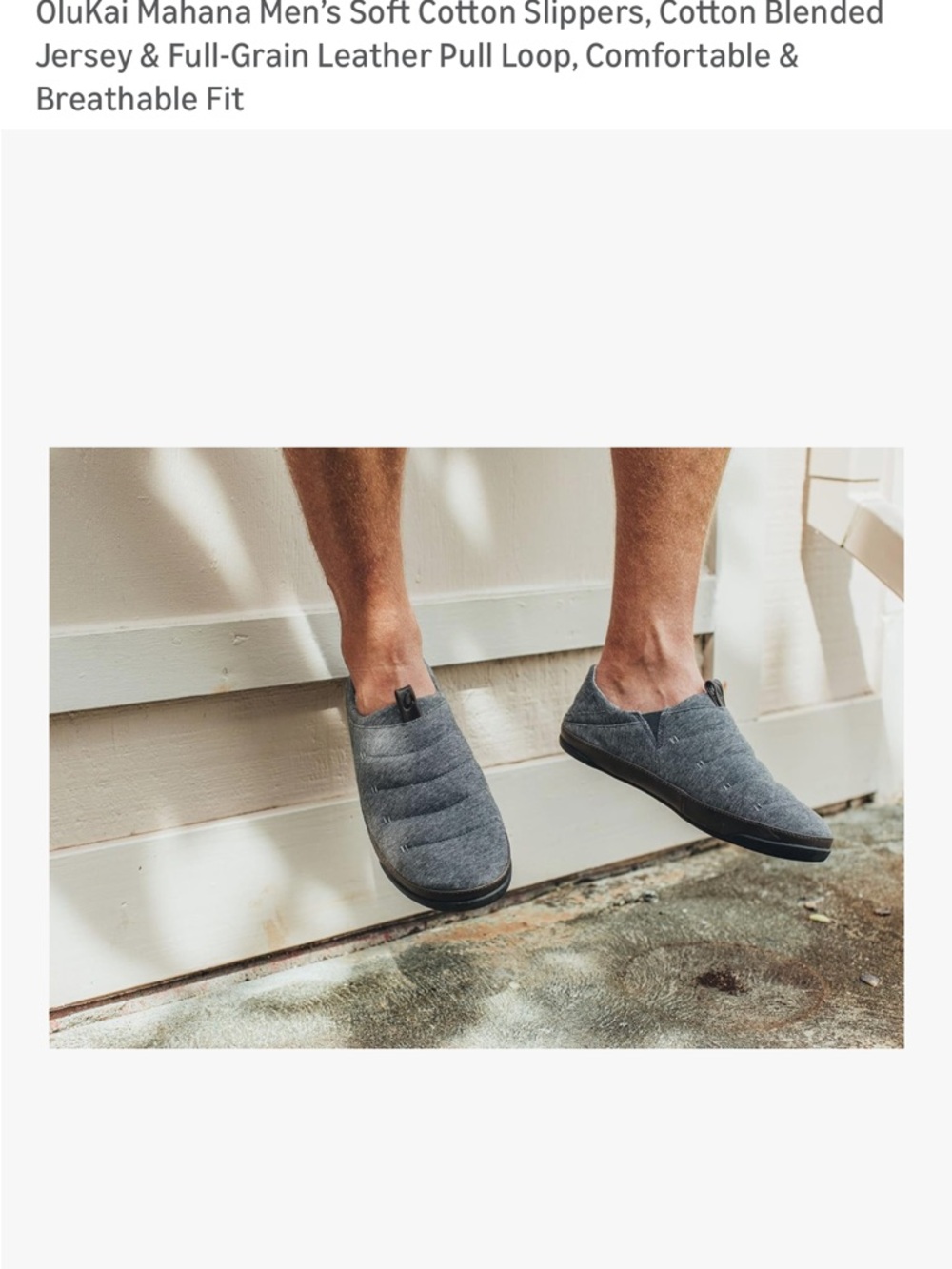 OluKai Men's Mahana slippers- worn twice . Size 10